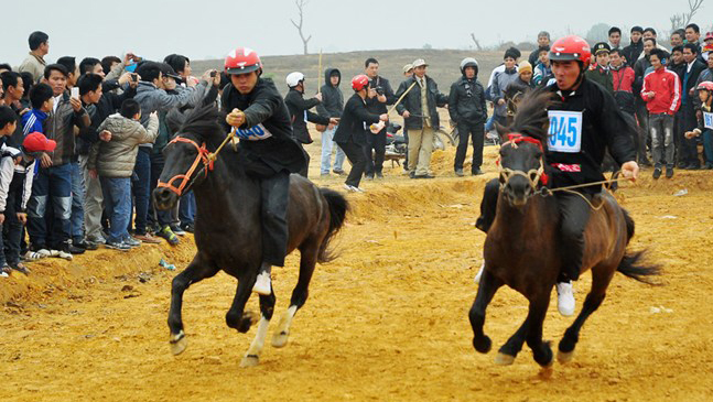 Atractivo concurso hípico de la minoría étnica Mong